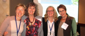 Left to right: Dr. Erla Svavarsdottir with current and former doctoral students:  Margaret Gisladdottir, Dr. Eydis Sveinbjarnardottir, and Anna Ólafia Sigurdardottir 