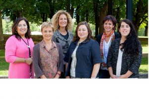 Left to right: Ana Canga, RGN, PhD, Begoña Flamarique, RGN, MSc, Cristina García-Vivar, RGN, MSc, PhD, Navidad Canga, RGN, PhD, Maite Echeverría, RGN, Olalla Moriones, RGN, MSc, PhD student 