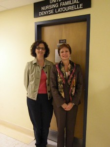 Left to right: Dr. France Dupuis, Dr. Fabie Duhamel, Center of Excellence in Family Nursing, University of Montreal, Canada