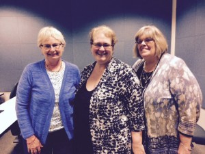 Left to right: Dr. Sharon Denham, Dr. Kathryn Anderson, Dr. Marcia Van Riper